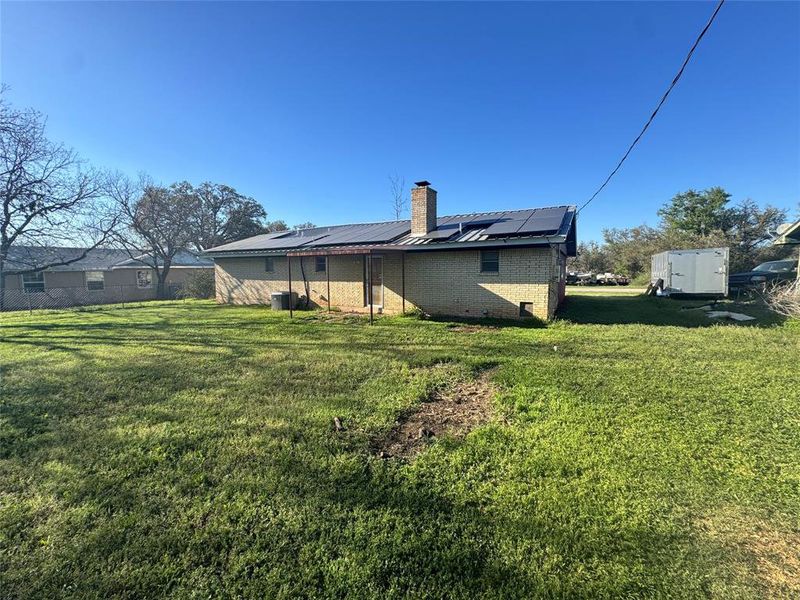 Exterior details and patio area of a home in , Brownwood (Image 14). Exterior details and patio area of a home in , Brownwood (Image 14).