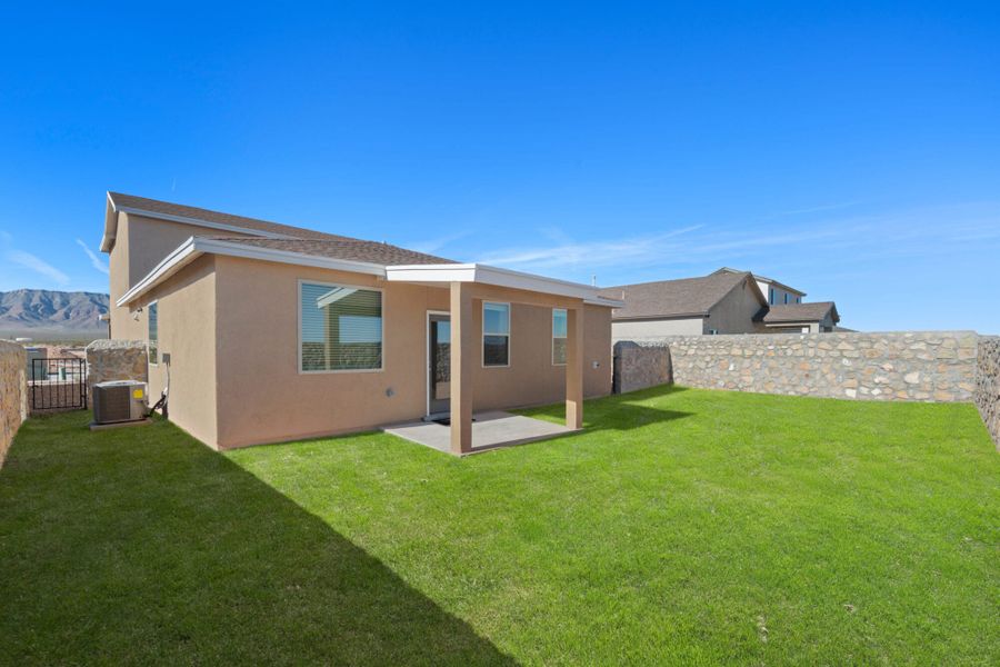 Representative exterior details of a home built from the Texas Olive by View Homes in Campo Del Sol, El Paso (Image 20).