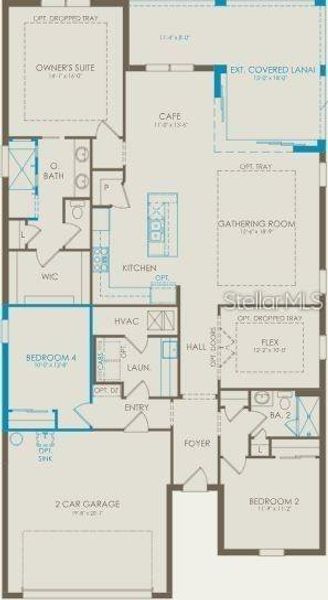 2D floor plan layout of this home in , St. Cloud, FL (Image 5).