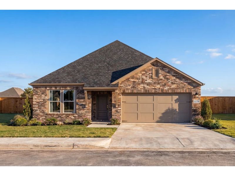 Front exterior of a new home in Meadow Ridge Estates, Josephine, TX, highlighting curb appeal (Image 1). Front exterior of a new home in Meadow Ridge Estates, Josephine, TX, highlighting curb appeal (Image 1).