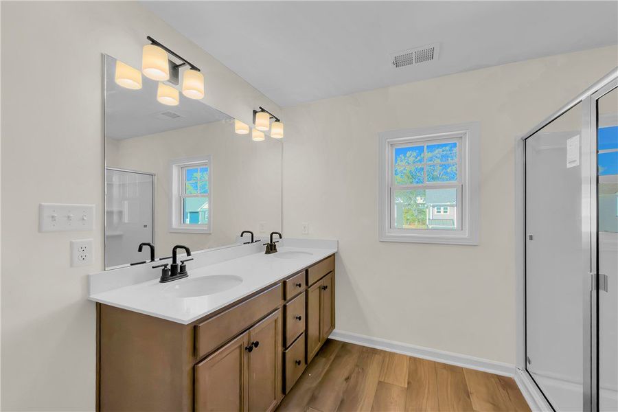 Furnished interior view inside a new home in Brownstone Park, Easley (Image 9).