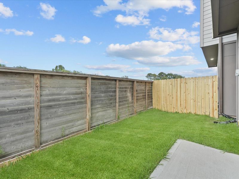 Exterior details and patio area of a home in , Houston (Image 3). Exterior details and patio area of a home in , Houston (Image 3).