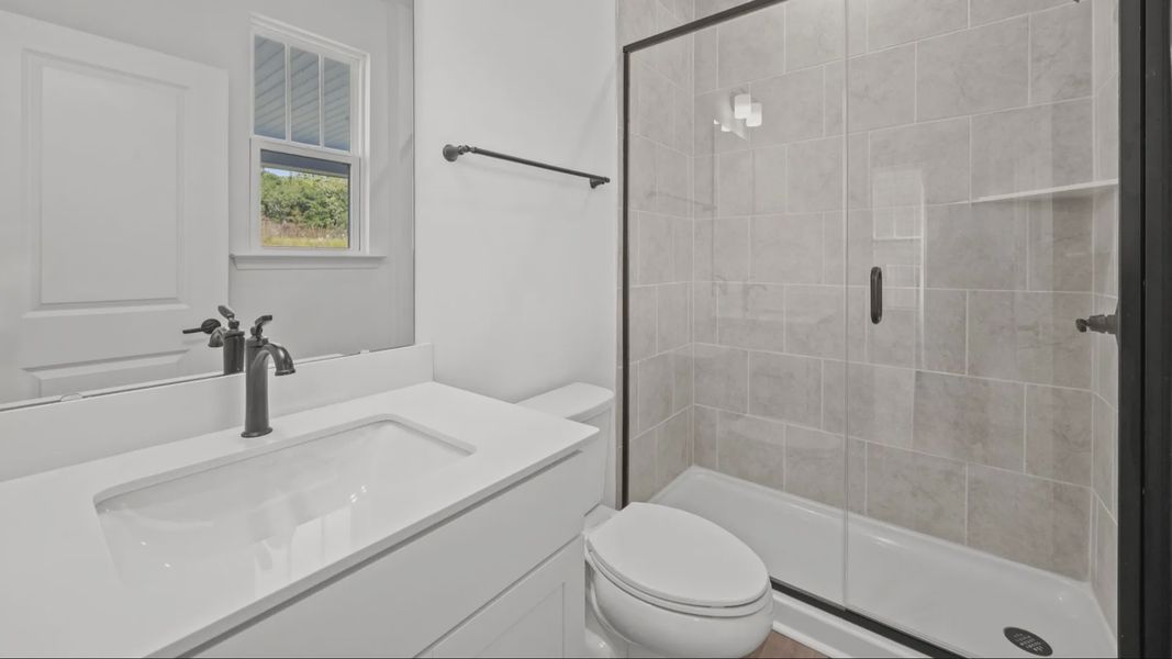 The Norris Plan by DRB Homes in McBride Indian Trail, NC - Bathroom 1 The Norris Plan by DRB Homes in McBride Indian Trail, NC - Bathroom 1