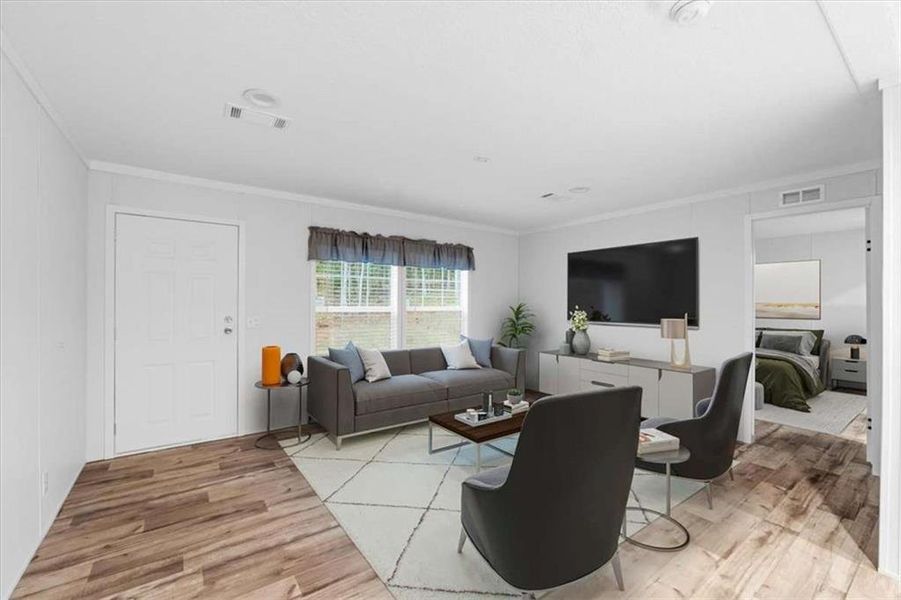 Furnished interior view inside a new home in , Eatonton (Image 5).