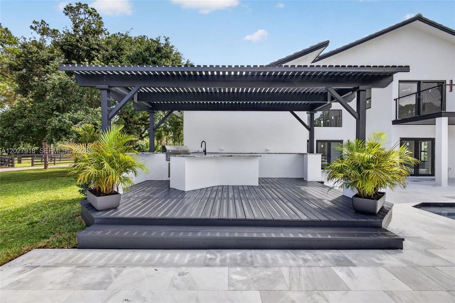 Exterior details and patio area of a home in , Palm Beach Gardens (Image 62).