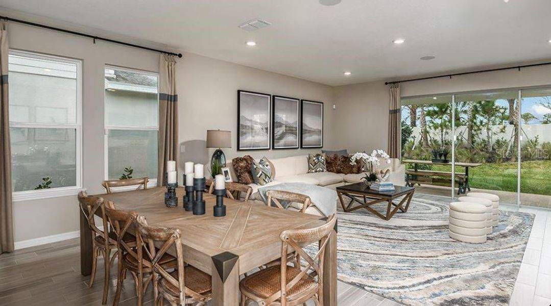 Furnished interior view inside a new home in Indigo Creek, Apollo Beach (Image 6).