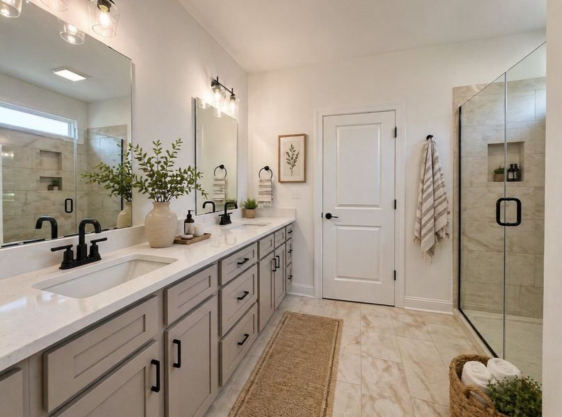 Furnished interior view inside a new home in Dixon Grove, Grimesland (Image 9).