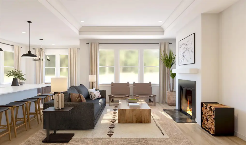 Bright and open great room (*Artist rendering used for illustration purposes only.) Bright and open great room (*Artist rendering used for illustration purposes only.)