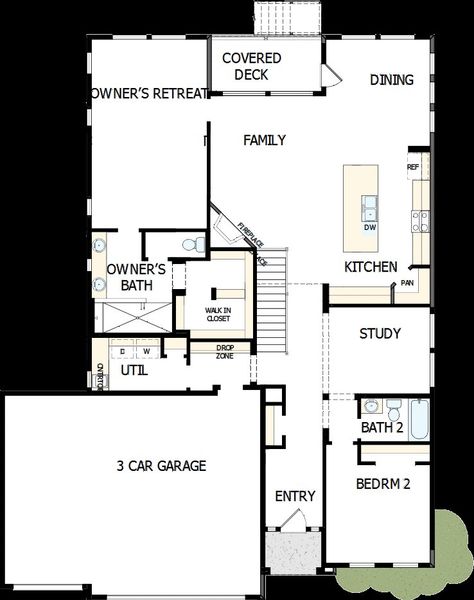 2D floor plan layout of this home in Cloverleaf - Pinnacle Collection, Monument, CO (Image 5). 2D floor plan layout of this home in Cloverleaf - Pinnacle Collection, Monument, CO (Image 5).