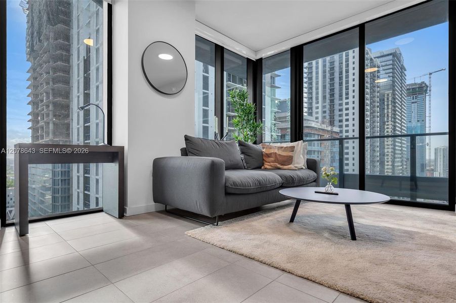 Furnished interior view inside a new home in , Miami (Image 6).