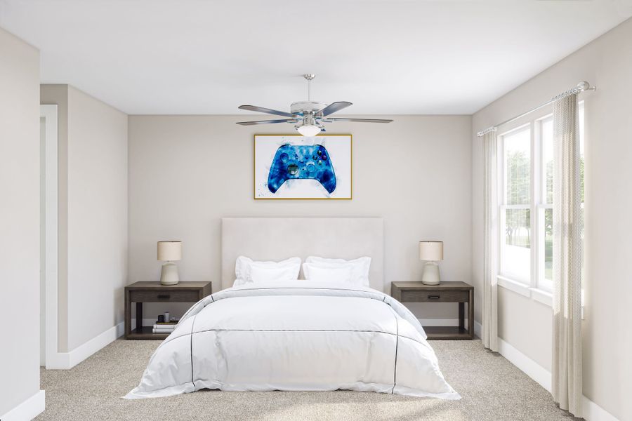 Furnished interior view inside a new home in Harvest Green, Richmond (Image 14).