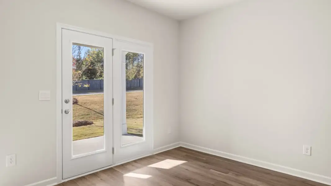 Representative unfurnished interior of a home built from the Cali by D.R. Horton in Stillwater Lake Oconee, Eatonton (Image 17). Representative unfurnished interior of a home built from the Cali by D.R. Horton in Stillwater Lake Oconee, Eatonton (Image 17).