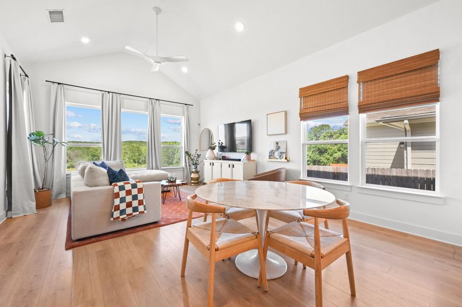Furnished interior view inside a new home in Loyola, Austin (Image 17).