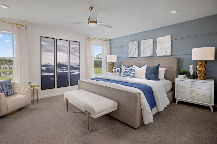 Representative furnished interior of a home built from the 2385 Modeled by KB Home in The Sanctuary I, Clermont (Image 8).