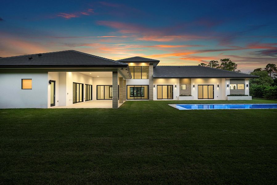 Exterior details and patio area of a home in , Wellington (Image 28).