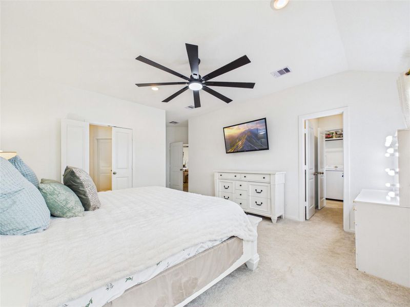 Furnished interior view inside a new home in Sterling Point at Baytown Crossings: Wildflower II Collection, Baytown (Image 27). Furnished interior view inside a new home in Sterling Point at Baytown Crossings: Wildflower II Collection, Baytown (Image 27).