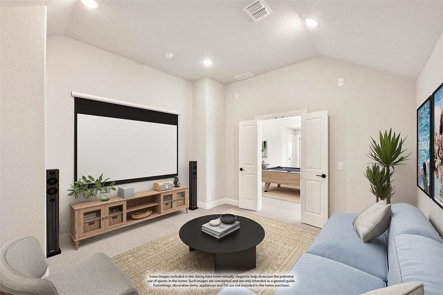 Furnished interior view inside a new home in Timberbrook, Justin (Image 11).