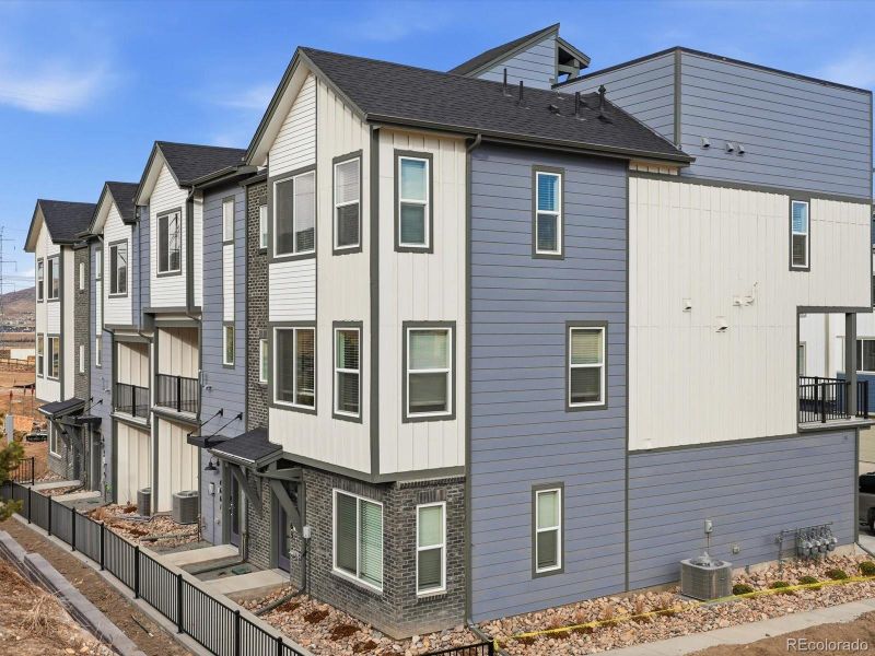 Exterior details and patio area of a home in Three Hills, Morrison (Image 20).