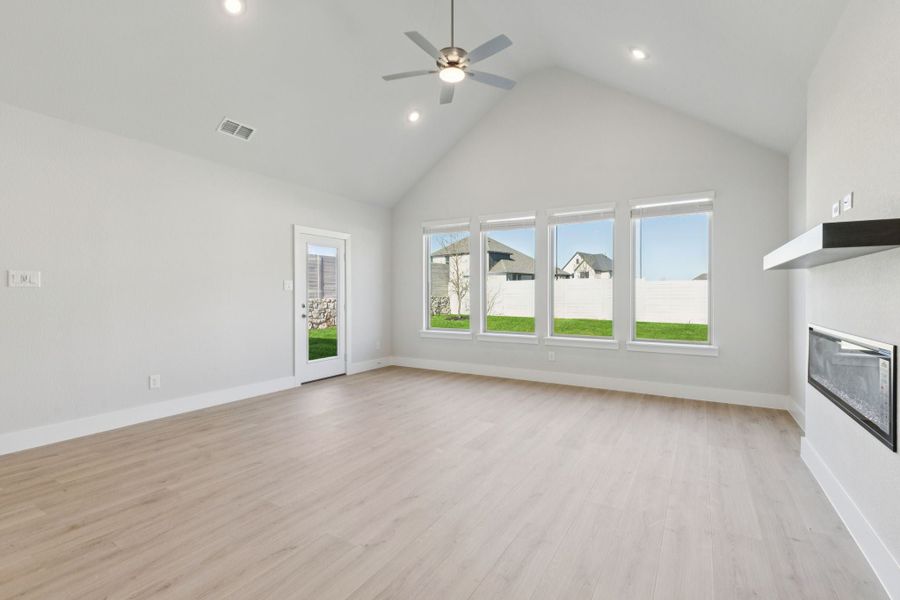Representative unfurnished interior of a home built from the Statler by Centre Living Homes in Painted Tree Woodland West, McKinney (Image 15). Representative unfurnished interior of a home built from the Statler by Centre Living Homes in Painted Tree Woodland West, McKinney (Image 15).