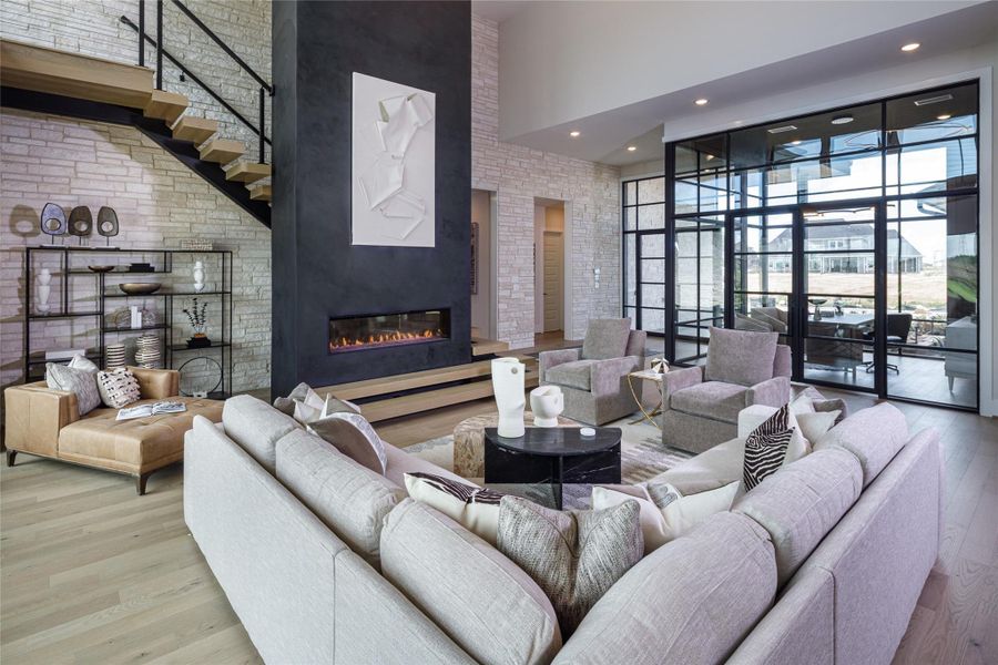 Furnished interior view inside a new home in , Sugar Land (Image 2).