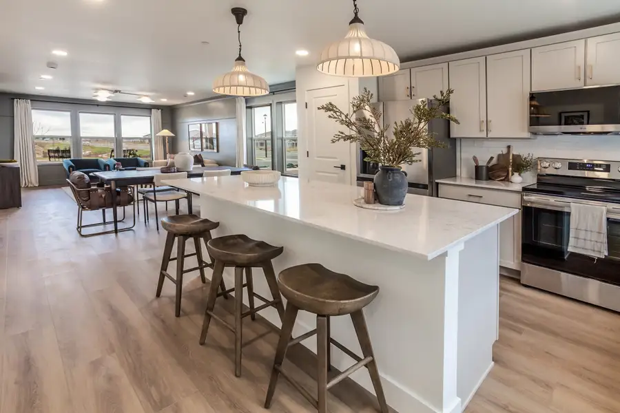 Representative furnished interior of a home built from the Marigold by Hartford Homes in Prairie Song, Windsor (Image 8).