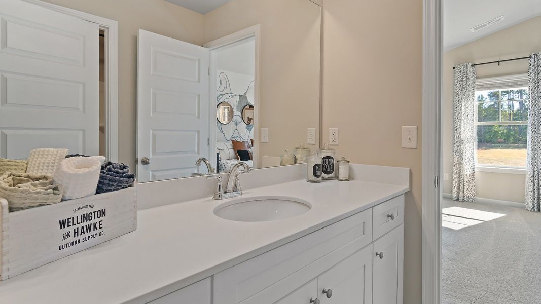 Representative furnished interior of a home built from the McKinley II by DRB Homes in Northcroft, Loganville (Image 33).