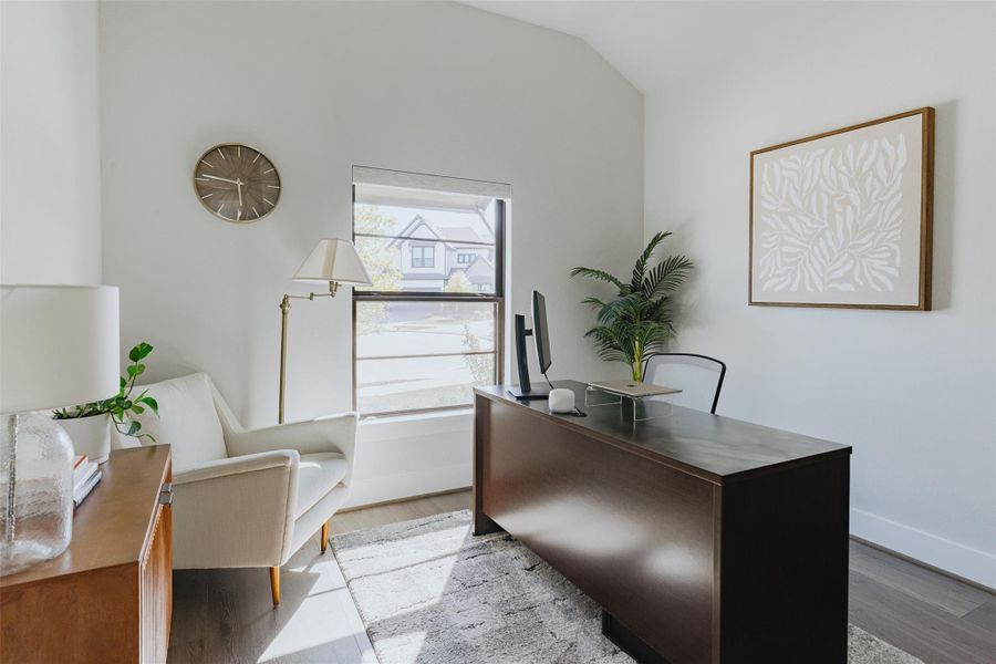 First floor bedroom used as an office