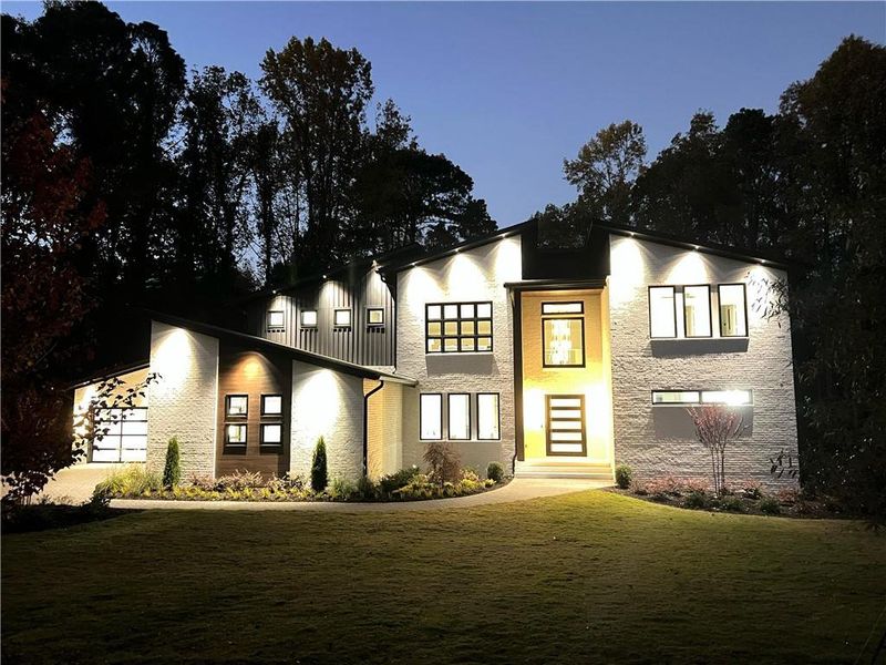 Front exterior of a new home in , Sandy Springs, GA, highlighting curb appeal (Image 2). Front exterior of a new home in , Sandy Springs, GA, highlighting curb appeal (Image 2).