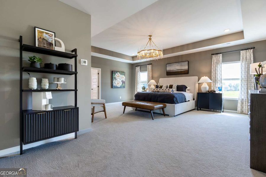 Furnished interior view inside a new home in Bryson Farms, Byron (Image 23).