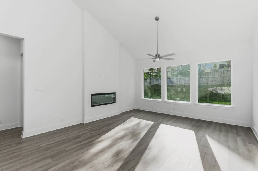 Representative unfurnished interior of a home built from the Shelby by Chesmar Homes in Buffalo Crossing, Cibolo (Image 23).