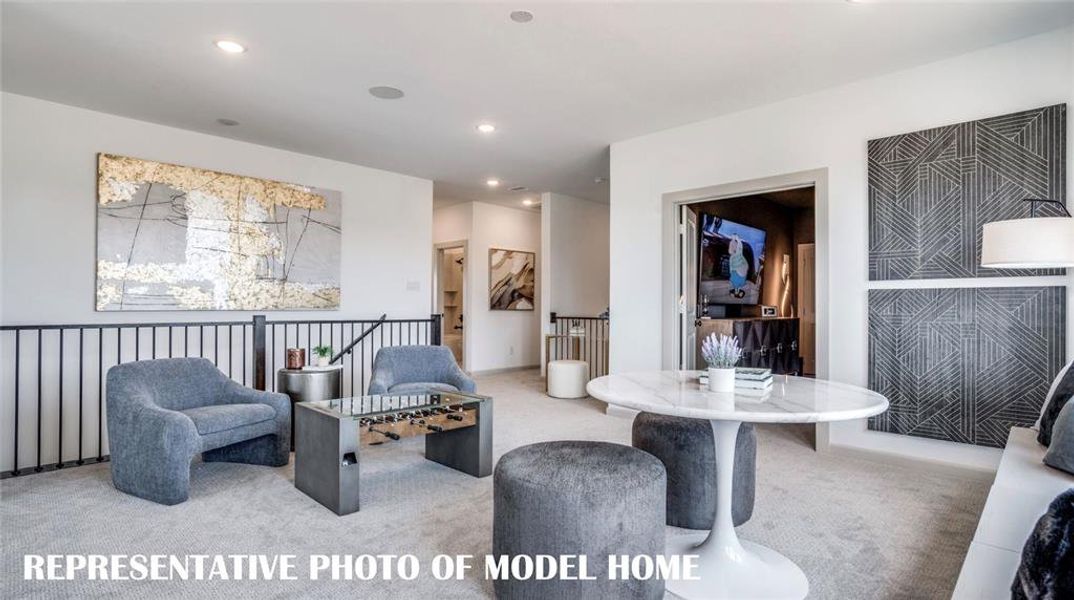 Many of our homes offers spacious game rooms for endless family fun time!  REPRESENTATIVE PHOTO