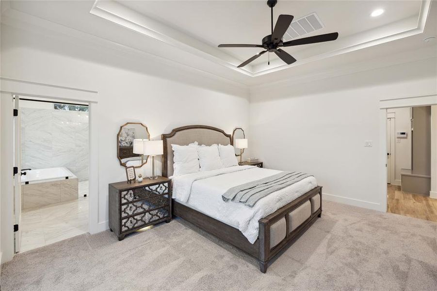 Furnished interior view inside a new home in Vintage Oaks, Weatherford (Image 28).