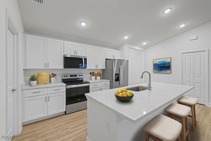 Furnished interior view inside a new home in Cape Coral, Cape Coral (Image 4). Furnished interior view inside a new home in Cape Coral, Cape Coral (Image 4).