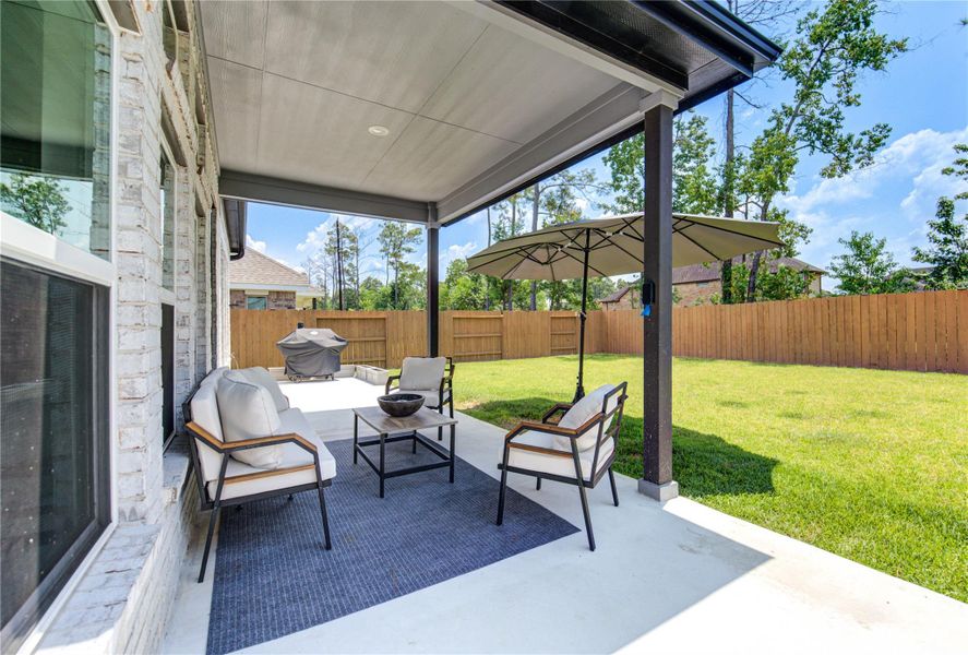 Enjoy the humongous back yard with high fences and no back neighbors!