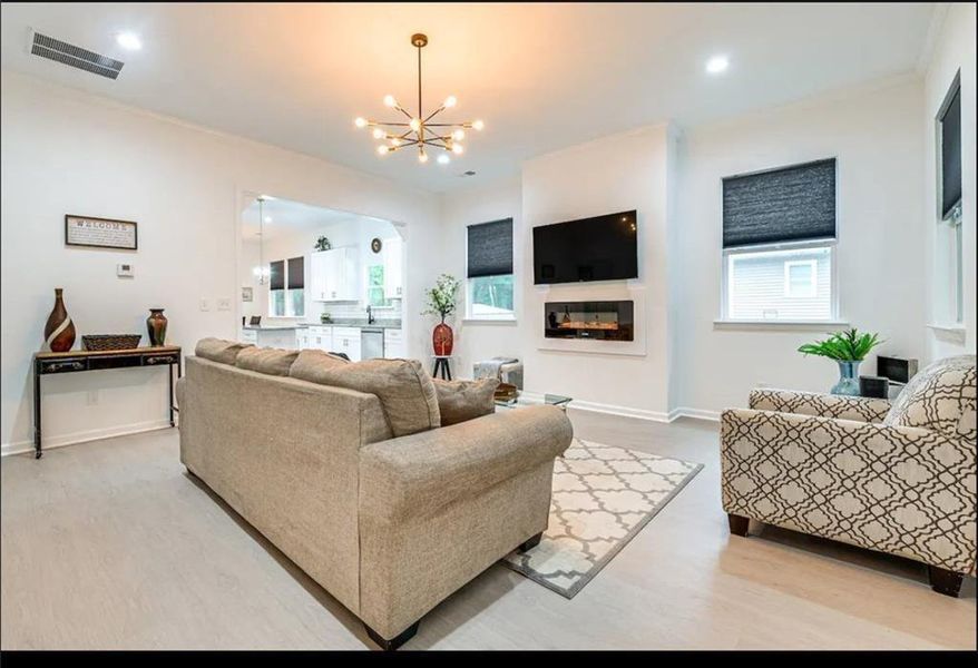 Furnished interior view inside a new home in , Hogansville (Image 16).