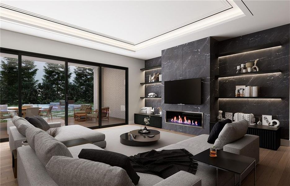 Furnished interior view inside a new home in , Fairburn (Image 4).