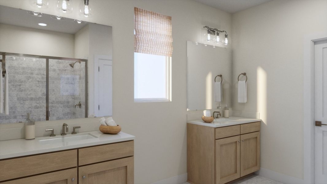 Representative furnished interior of a home built from the 4054 by Risewell Homes in Parkton Square, Kyle (Image 12).