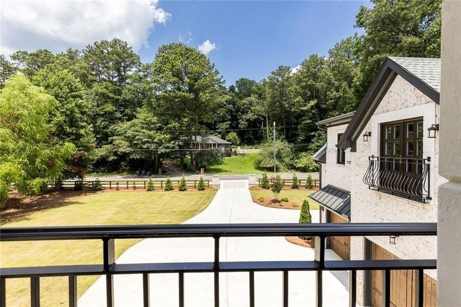 Exterior details and patio area of a home in , Roswell (Image 27).