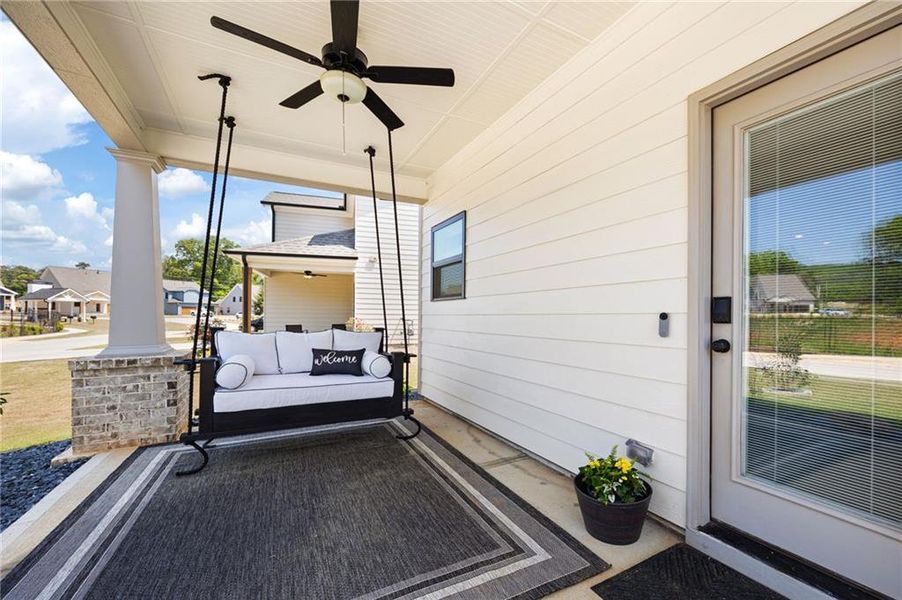 Exterior details and patio area of a home in Ferguson Corners, Emerson (Image 3).