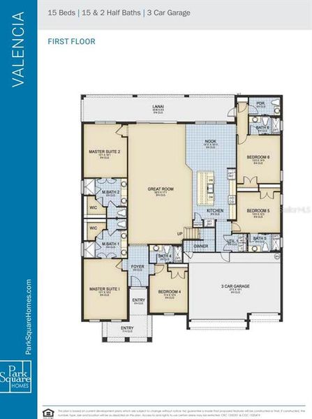 2D floor plan layout of this home in , Kissimmee, FL (Image 3).