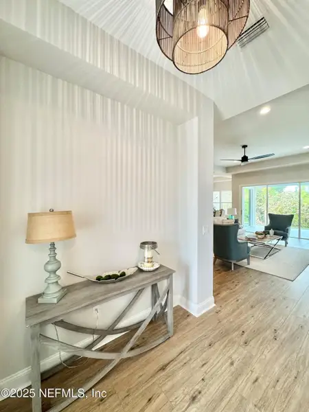 Furnished interior view inside a new home in Marshes of Madeira, St. Augustine (Image 1). Furnished interior view inside a new home in Marshes of Madeira, St. Augustine (Image 1).