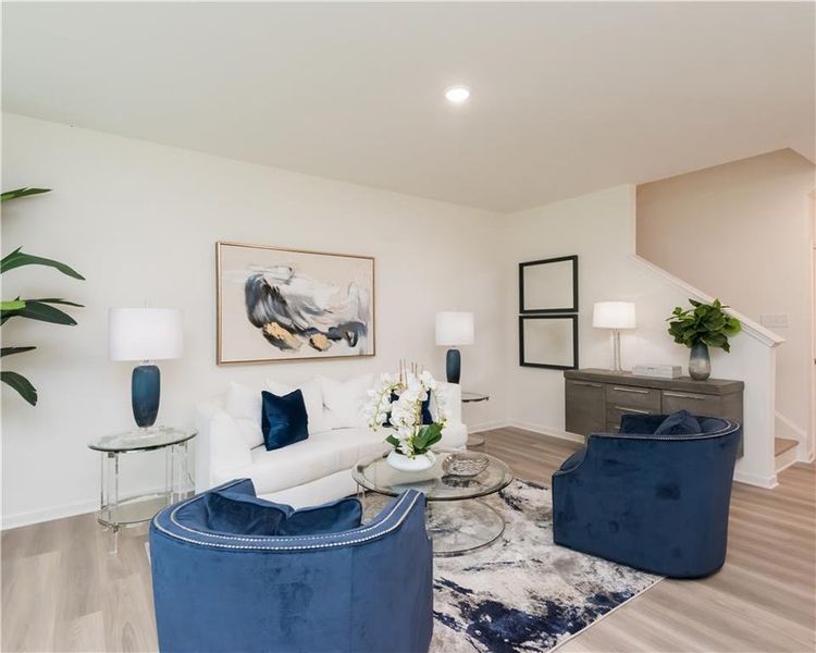 Furnished interior view inside a new home in Old Salem Crossing, Conyers (Image 15).
