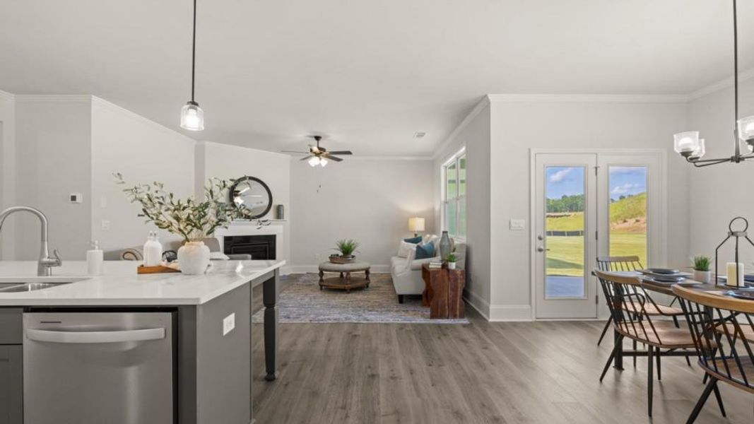 Furnished interior view inside a new home in Hamptons at Riverwood North, Dallas (Image 14).