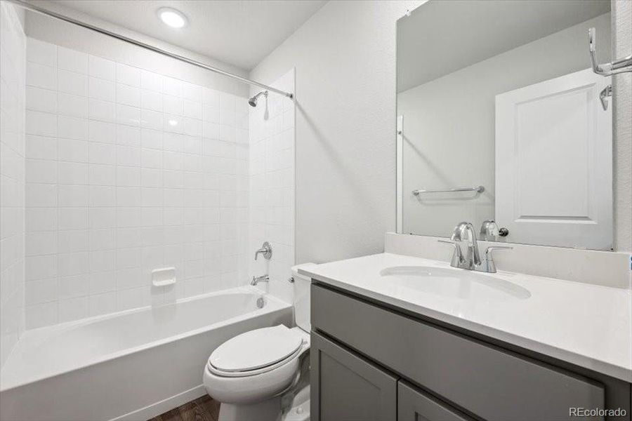 Furnished interior view inside a new home in The Haven Collection at Windler, Aurora (Image 7).