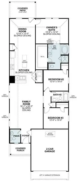 2D floor plan layout of this home in Lone Star Landing, Montgomery, TX (Image 5). 2D floor plan layout of this home in Lone Star Landing, Montgomery, TX (Image 5).