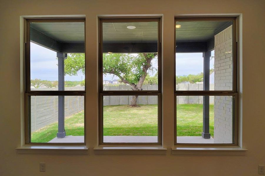 Exterior details and patio area of a home in Wolf Ranch, Georgetown (Image 19).