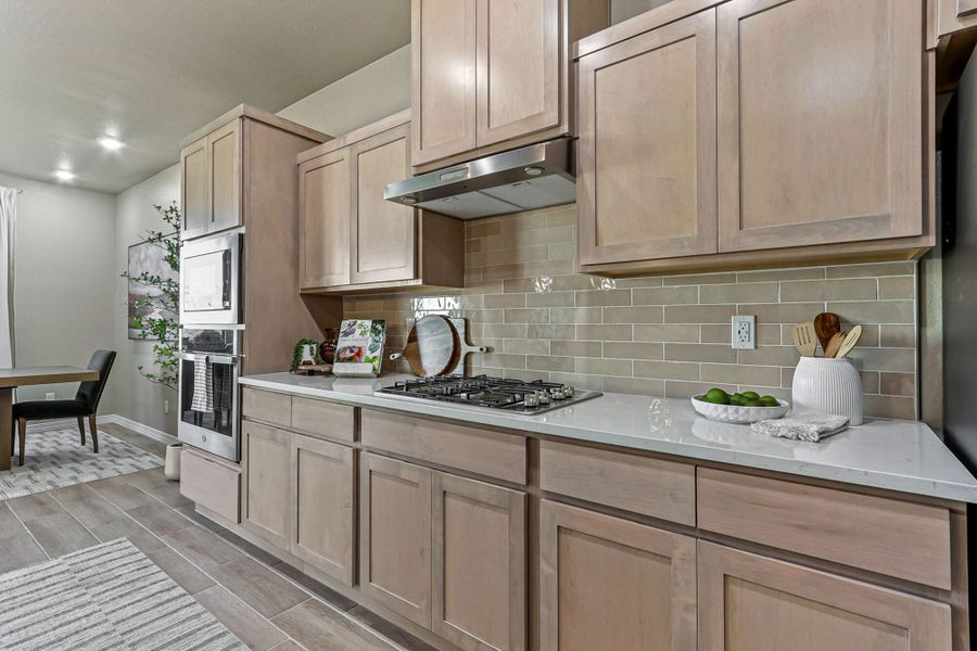 Representative furnished interior of a home built from the Franklin by View Homes in Emerald Estates, Horizon City (Image 5). Representative furnished interior of a home built from the Franklin by View Homes in Emerald Estates, Horizon City (Image 5).