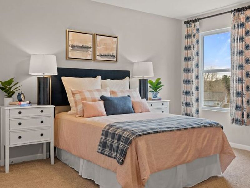 Representative furnished interior of a home built from the Elon by True Homes in Morgan Hills, Albemarle (Image 17).