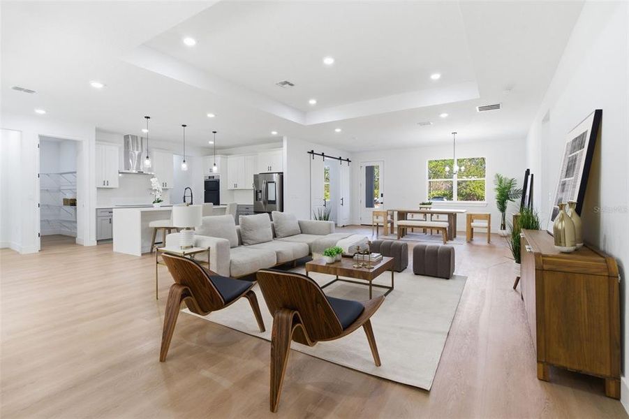 Furnished interior view inside a new home in , Orlando (Image 18).