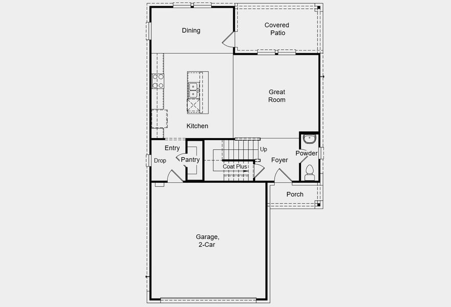 2D floor plan layout for the Kestrel by Taylor Morrison in Sunfield, Mustang Ridge, TX (Image 6). 2D floor plan layout for the Kestrel by Taylor Morrison in Sunfield, Mustang Ridge, TX (Image 6).